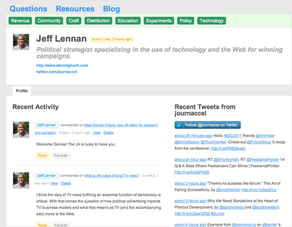 Jeff Lennan JA profile